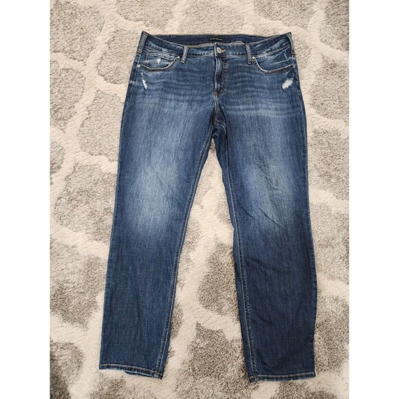 SILVER JEANS CO. Women Boyfriend Mid-Rise 18W 29  Stretch - Picture 1 of 10